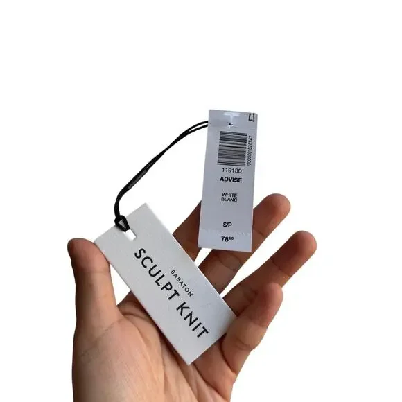 Aritzia BABATON SCULPT KNIT ADVISE Boatneck Top Size Small Ribbed Knit 119130 - Picture 9 of 11